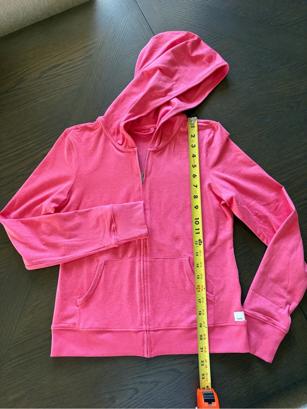 Vuori Sunset Pink Heather Zip-Up Lounge Top and Pants SMALL